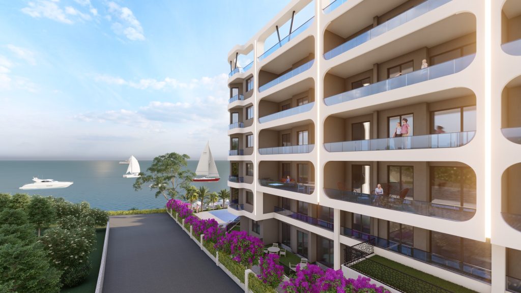 Роскошный жилой комплекс в Мерсине с собственным пляжем в 50 метрах от пляжа