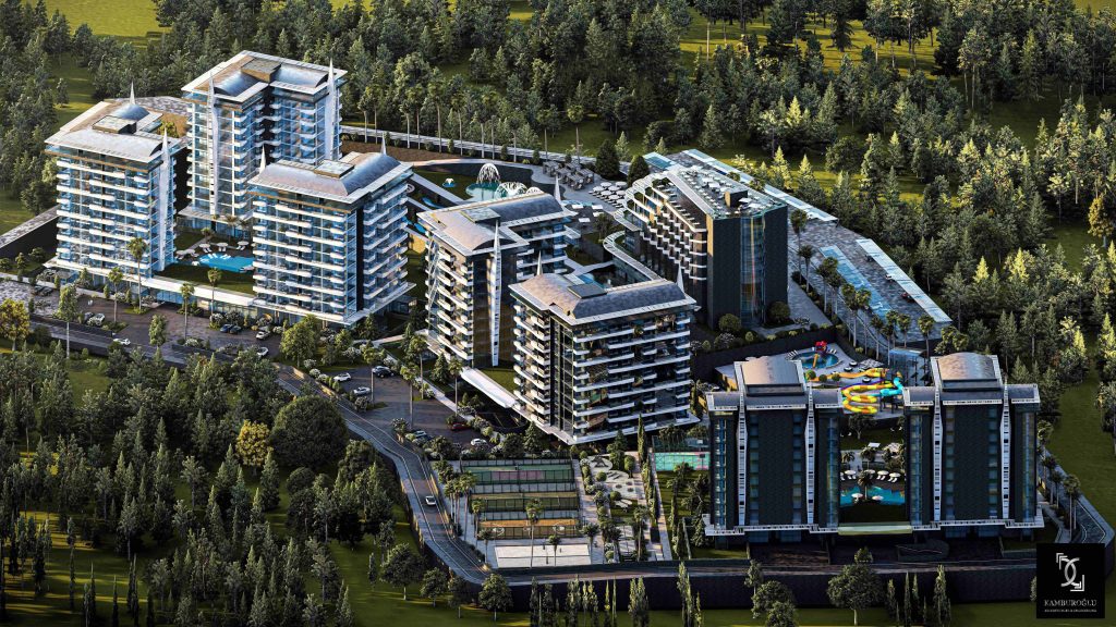 Инвестиционные квартиры в окружении леса: Комплекс с отельной концепцией в Авсалларе!